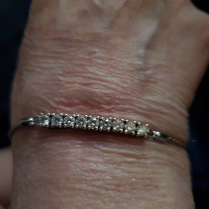 Moissanite Fire(R)adjustable wheat chain bolo brac